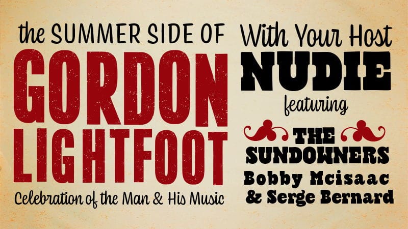 The Summer Side Of LIGHTFOOT - A Celebration of the Man & His Music (weekly) at Trailside Music Hall