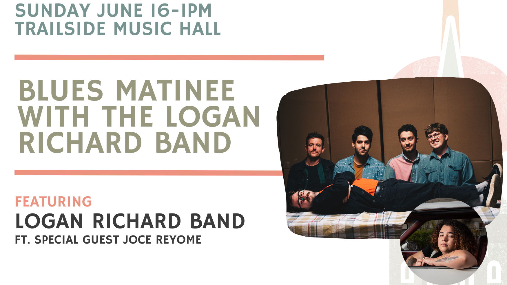 Blues Matinee w/ The Logan Richard Band - June 16th - $30 - Doors 12 Noon - Showtime 1 PM