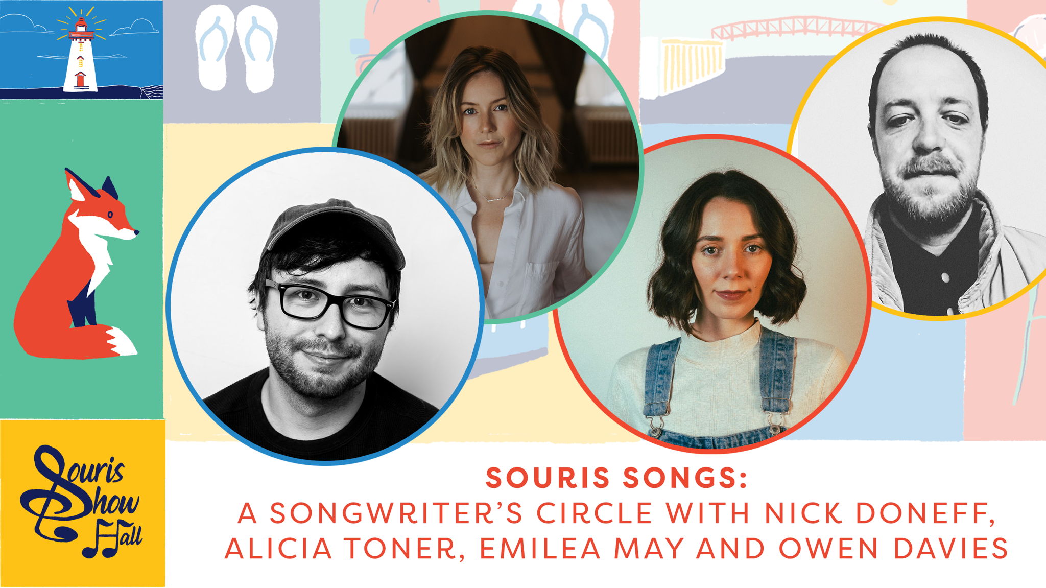 Souris Songs: a Songwriter's Circle with Nick Doneff, Alicia Toner, Emilea May, and Owen Davies