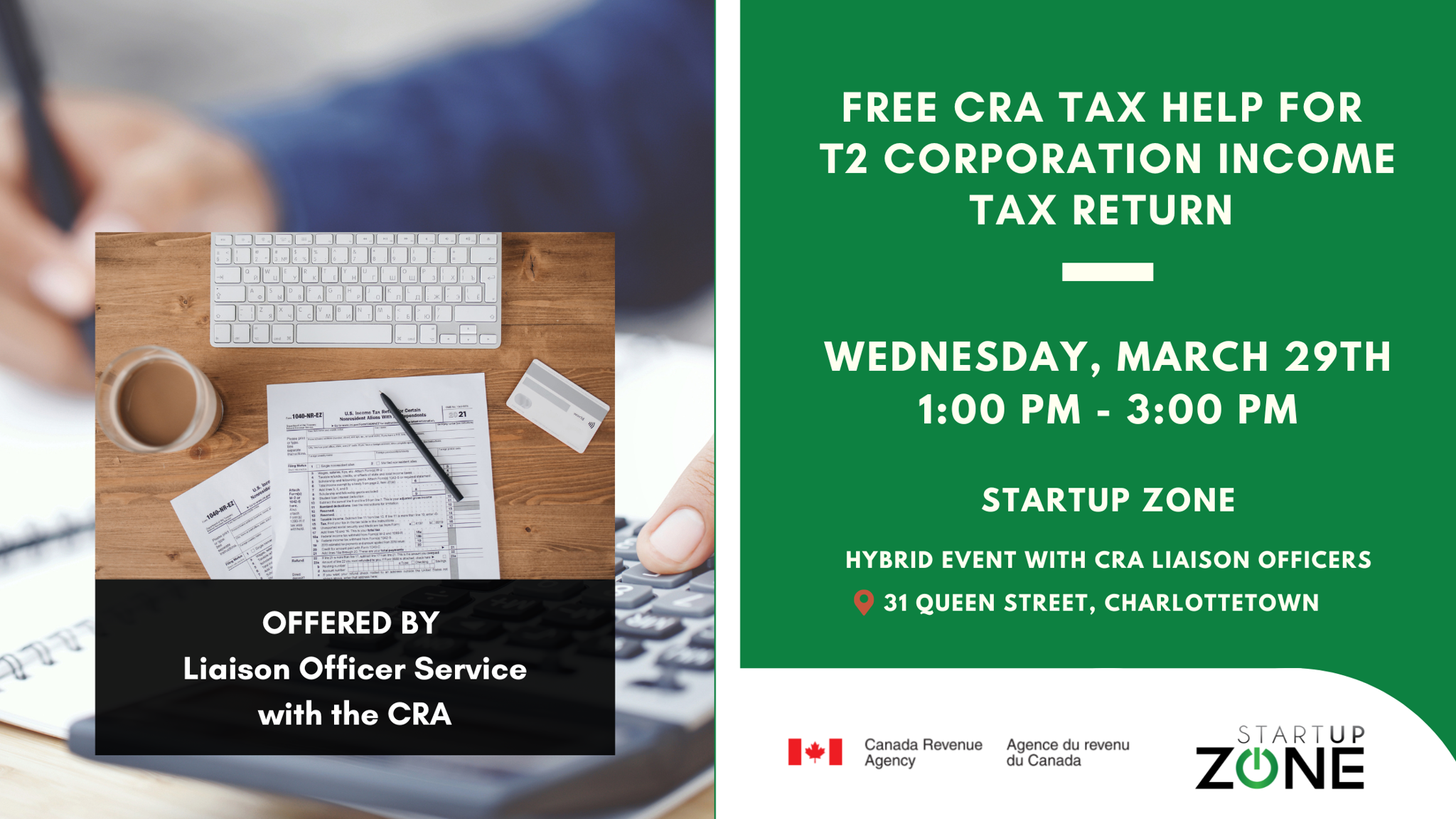 Free T2 Corporation Income Tax Return Help with a CRA Liaison Officer (Hybrid Event)