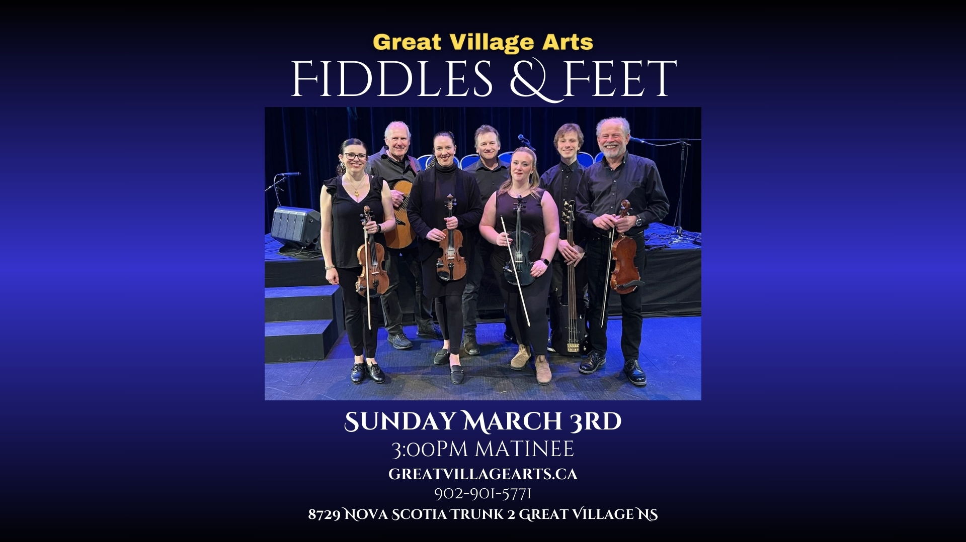 Fiddles & Feet matinee at Great Village Arts